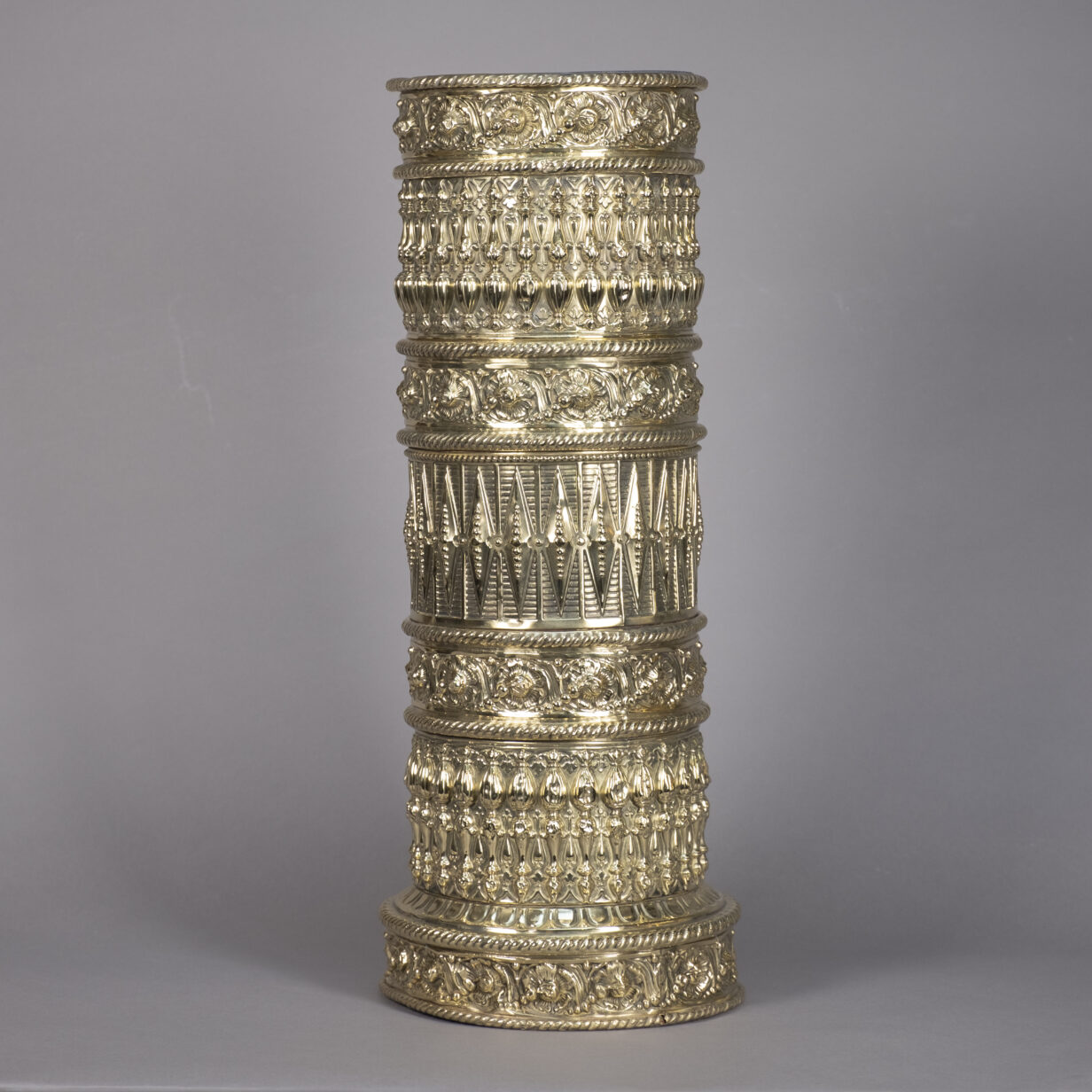 Mid-19th century victorian brass stick stand