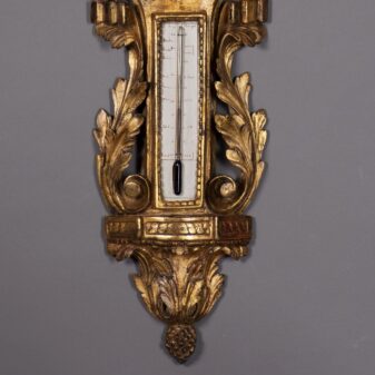 18th century louis xvi period giltwood barometer