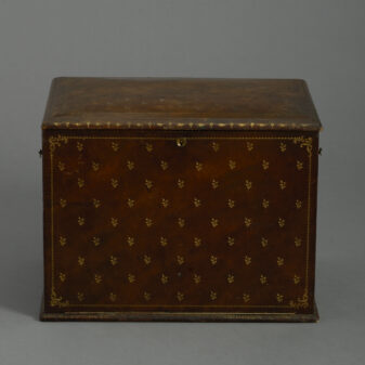 Leather stationery box