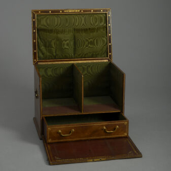 Leather stationery box