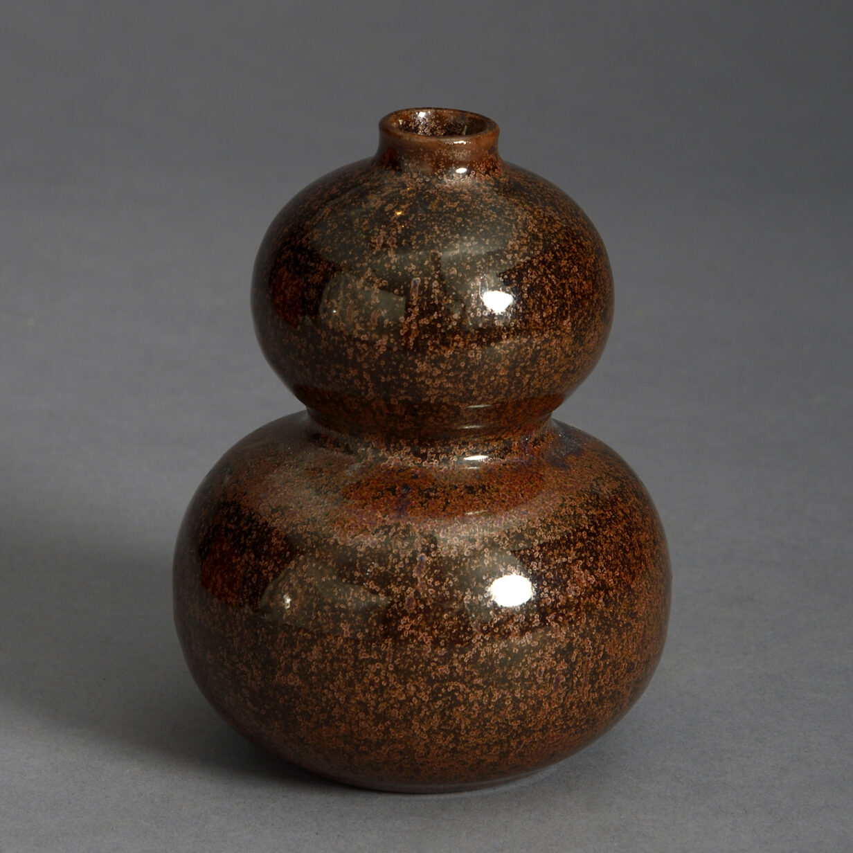 Chinese tea dust glazed vase