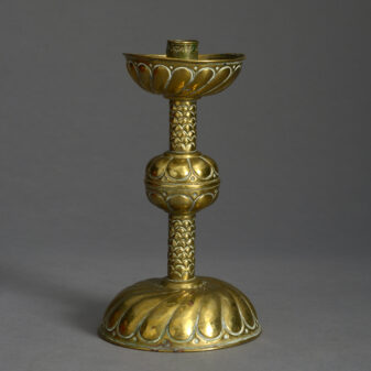 17th century brass candlestick