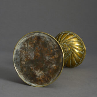 17th century brass candlestick