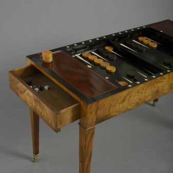 Late 18th century louis xvi period mahogany tric trac table