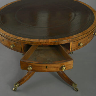 Late 18th century george iii period mahogany drum table 5 Late 18th century george iii period mahogany drum table