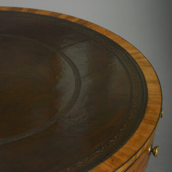 Late 18th century george iii period mahogany drum table 6 George iii drum dable