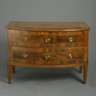 North italian bow front commode