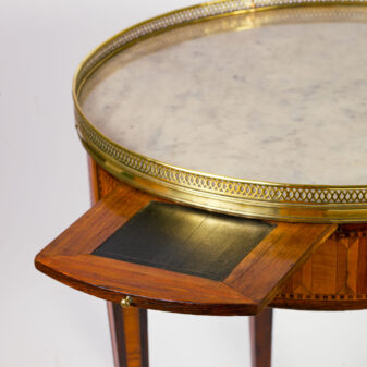 18th century louis xvi period parquetry bouillotte table