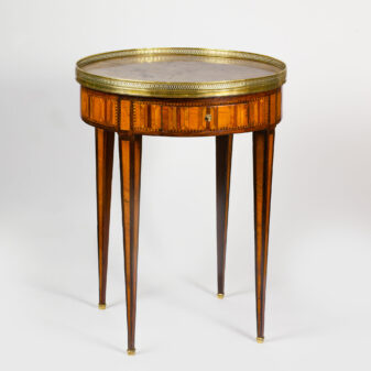 Louis XVI Parquetry Bouillotte Table