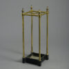 Victorian square brass stick stand