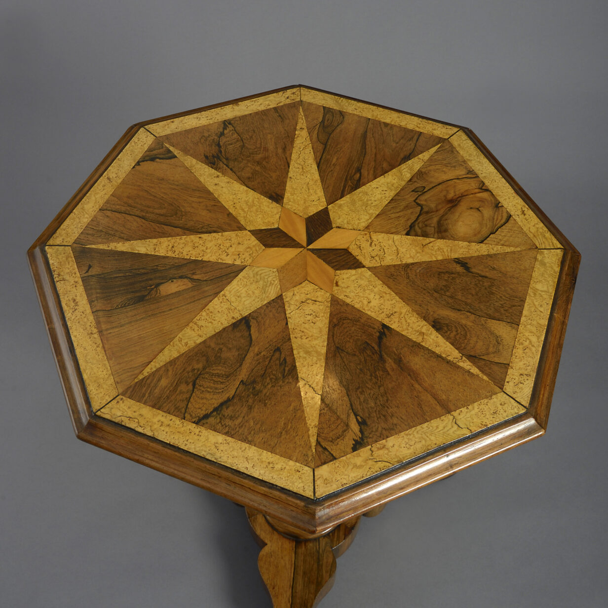 19th century parquetry occasional table