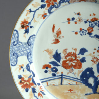 18th century chinese imari porcelain charger