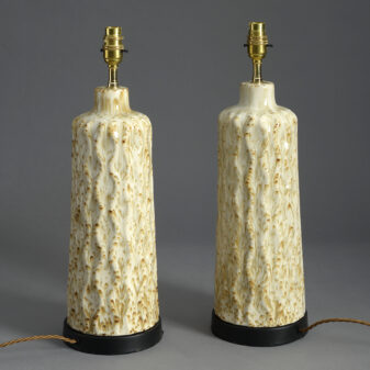 Pair of Mid-century Ceramic Lamp Bases