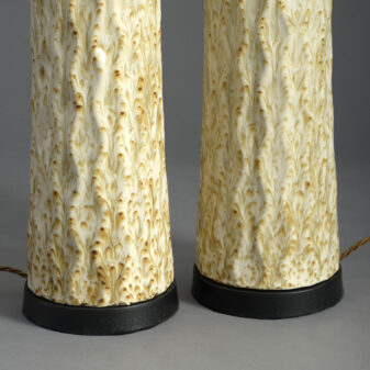 Pair of mid-century ceramic lamp bases