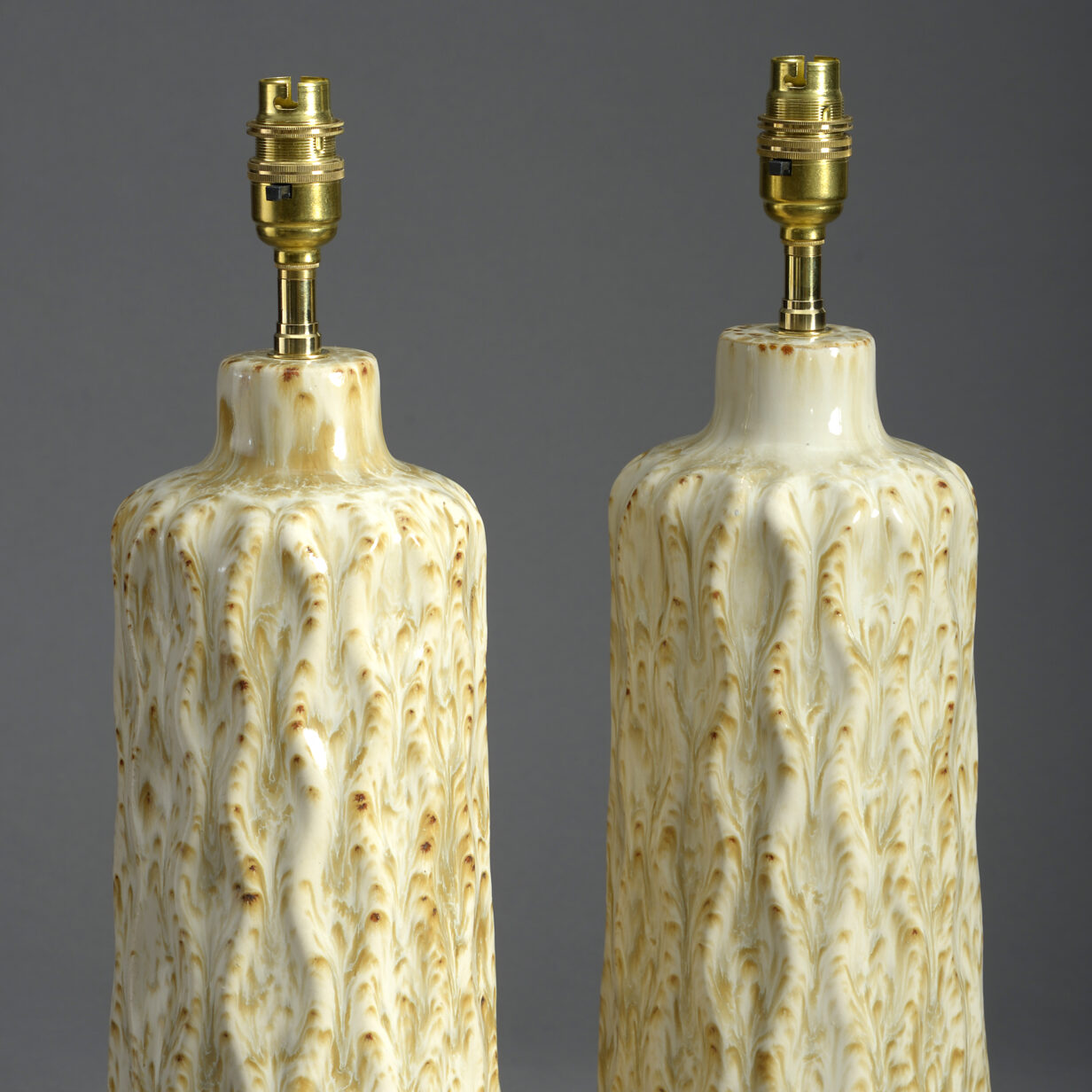 Pair of Mid-century Ceramic Lamp Bases