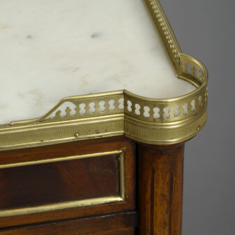 Pair of mahogany bedside tables