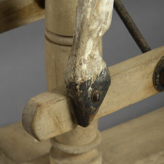 19th century carved painted rocking horse