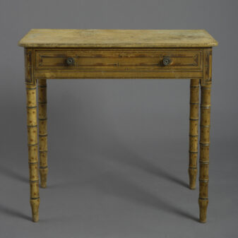 Regency Faux Bamboo Side Table