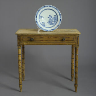 Early 19th century regency period painted faux bamboo side table