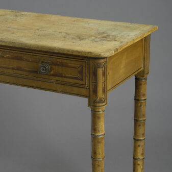 Regency faux bamboo side table