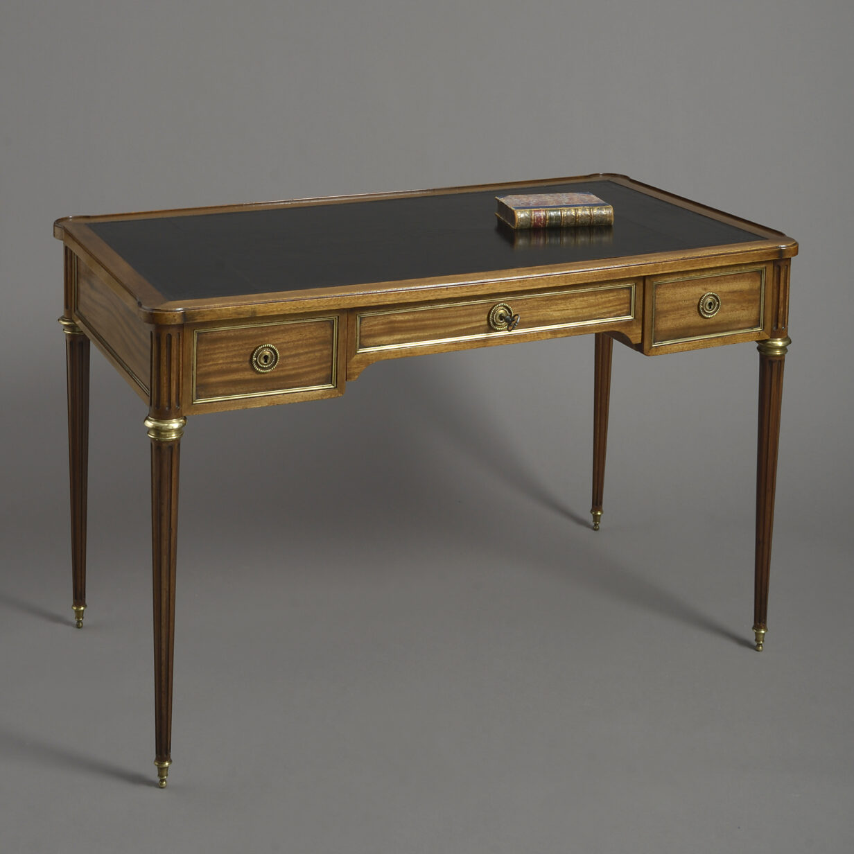19th century napoleon iii period mahogany bureau plat