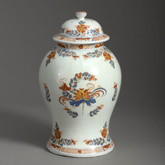 Maiolica Vase and Cover