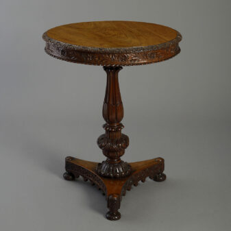 Anglo-Indian Padouk Occasional Table
