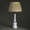 White opaline glass lamp