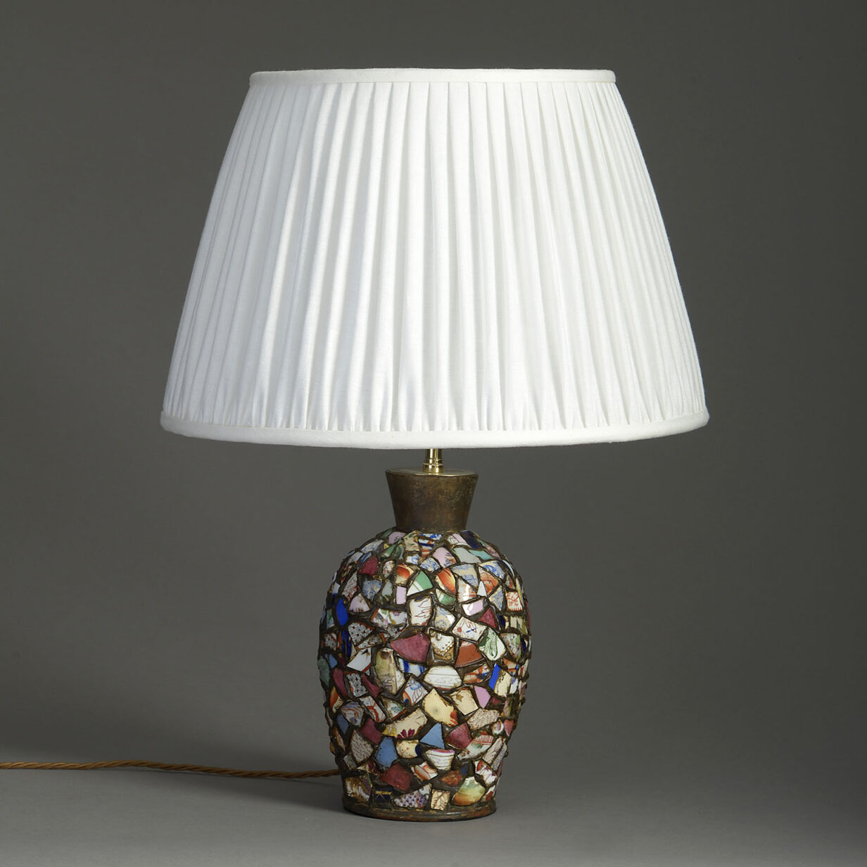 Ceramic collage lamp