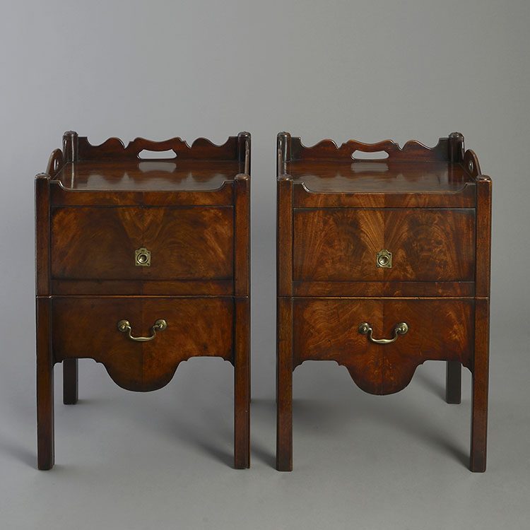 Pair of George III Bedside Cabinets