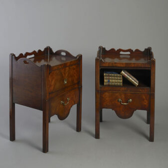 Pair of george iii bedside cabinets