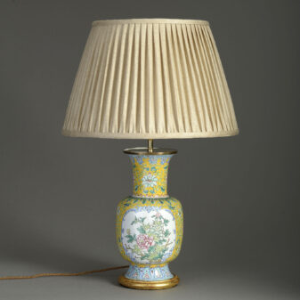 Canton Enamel Vase lamp