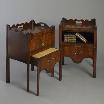 Pair of 18th century george iii mahogany bedside cabinets