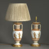 Pair of paris porcelain lamps