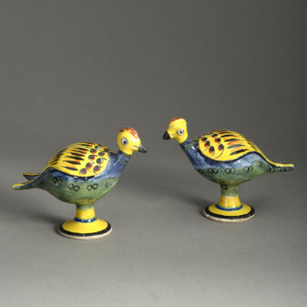 Pair of Pottery Birds