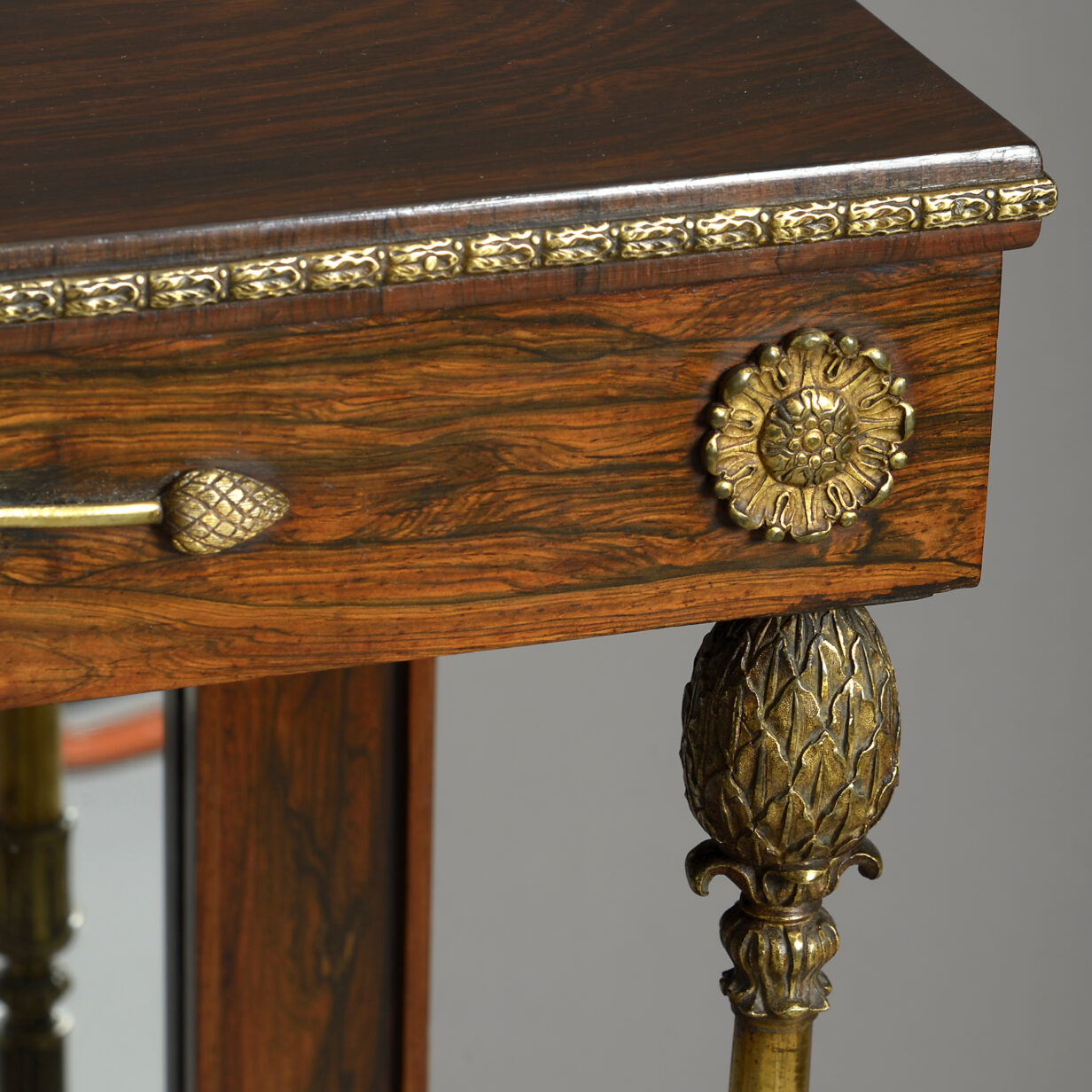 Regency rosewood console table