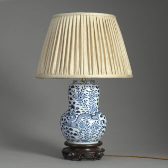 Blue and White Dragon Vase Lamp