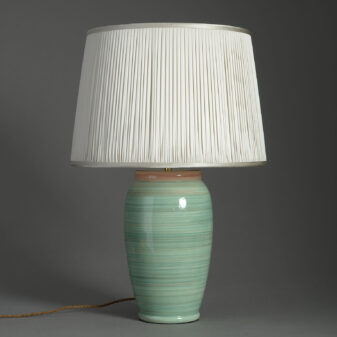 Green Glazed Vase Lamp