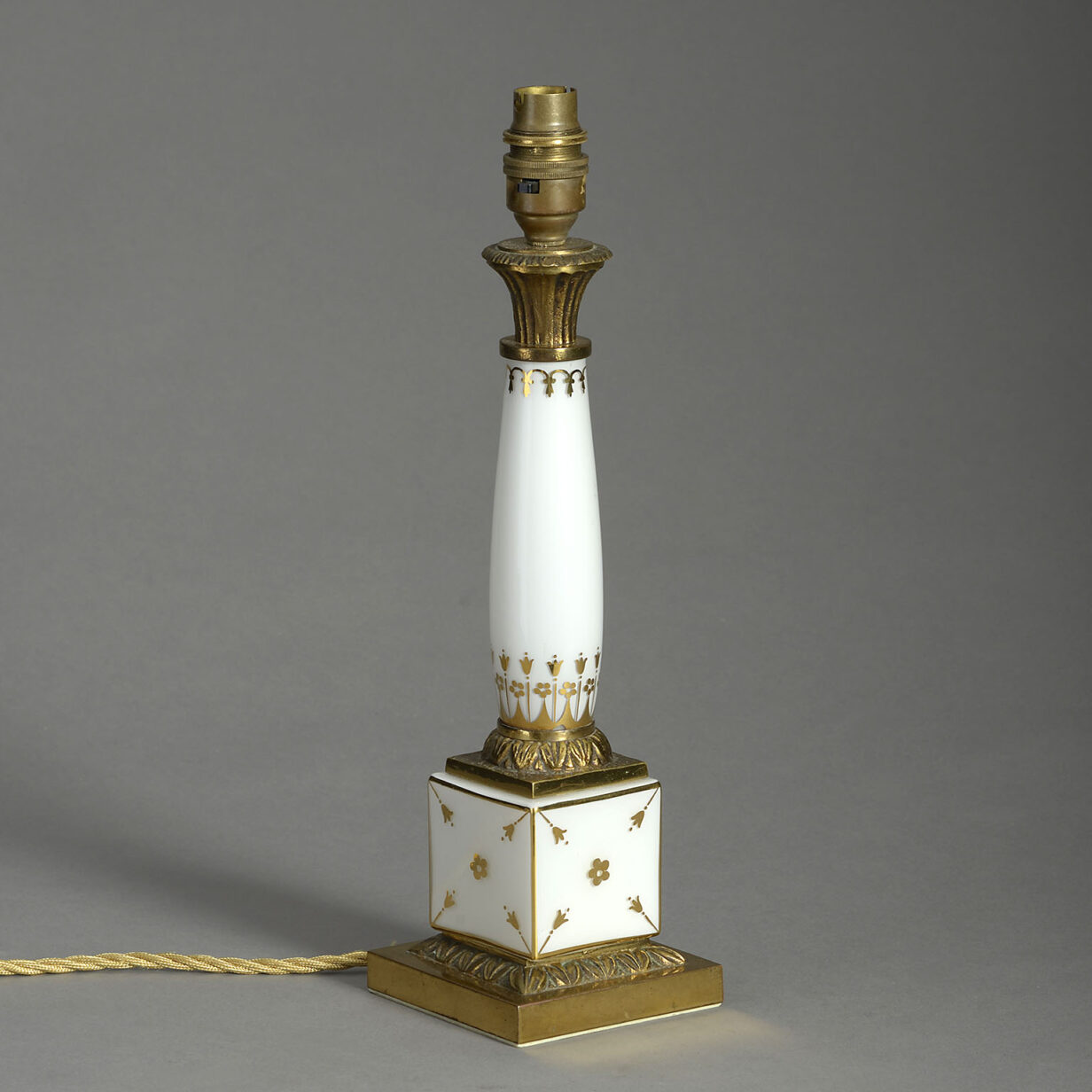 Paris Porcelain Column Lamp