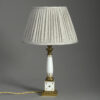 Paris porcelain column lamp