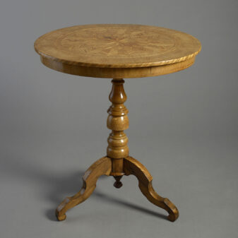 19th century parquetry occasional table
