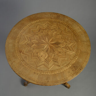 Italian parquetry table