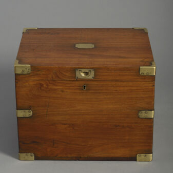 Mid-19th century camphor campaign cellarette