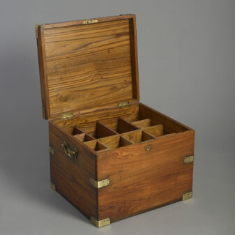 Mid-19th century camphor campaign cellarette