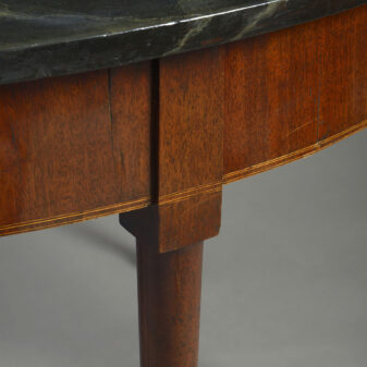 George iii period mahogany demi-lune console table