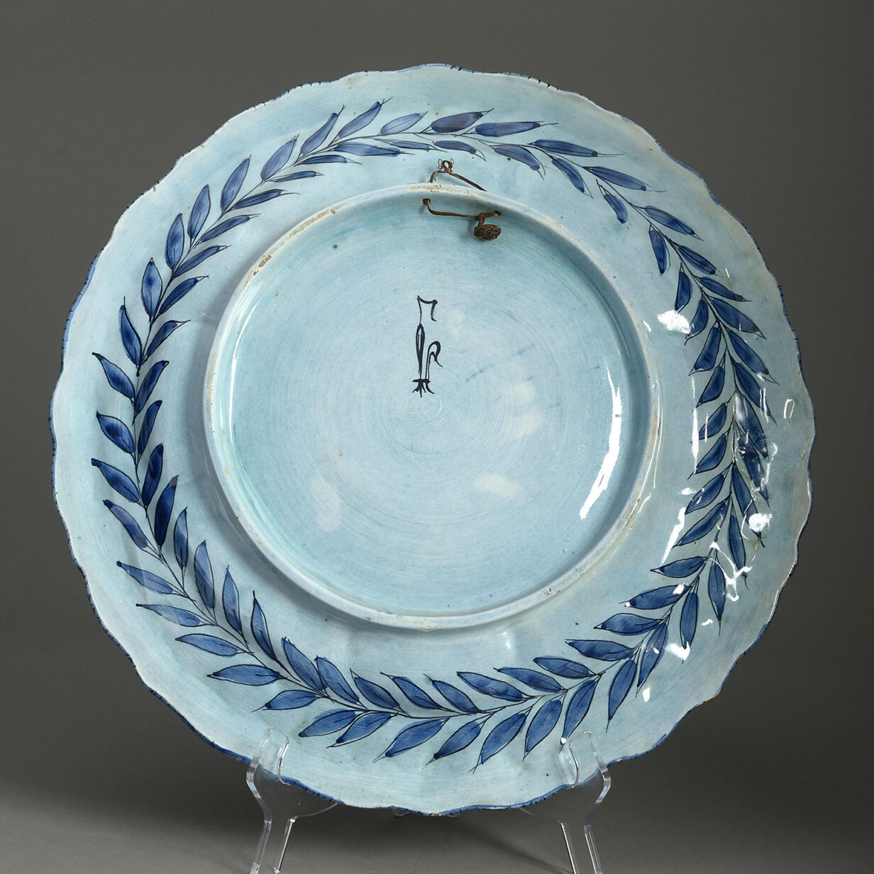 Blue and White Maiolica Charger