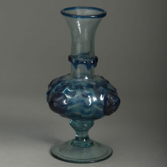 19th Century Venetian Blue Glass Vase