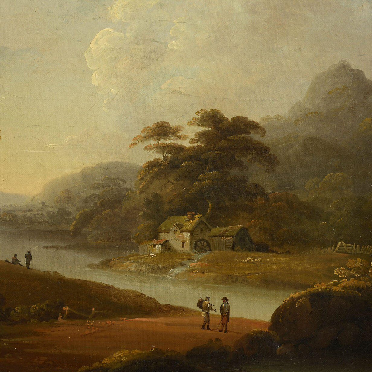 Follower of John Rathbone, Late 18th Century Landscape Oils