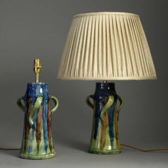 Pair of Art Nouveau Vase Lamps