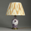 Manganese glazed vase lamp